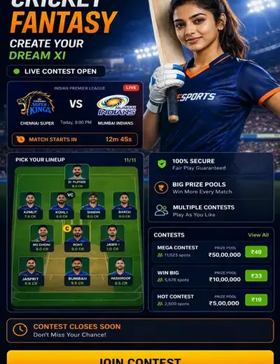 Top11 (top 11) fantasy cricket & matchday visual 3